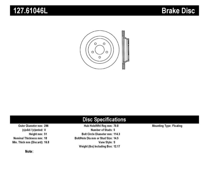 StopTech Slotted & Drilled Sport Brake Rotor (view 8)