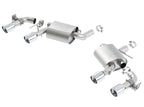 Borla 16 Chevy Camaro SS 6.2L w/ Dual NPP Atak Quad RD RL Tips Dual Exit Rear Section Exhaust (view 2)