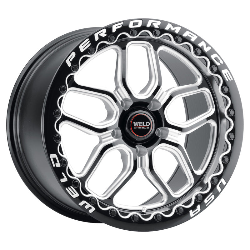 Weld S907 17X10 Laguna Beadlock 5X112 ET40 BS7.1 Gloss Black MIL Dia 78.1 (view 3)