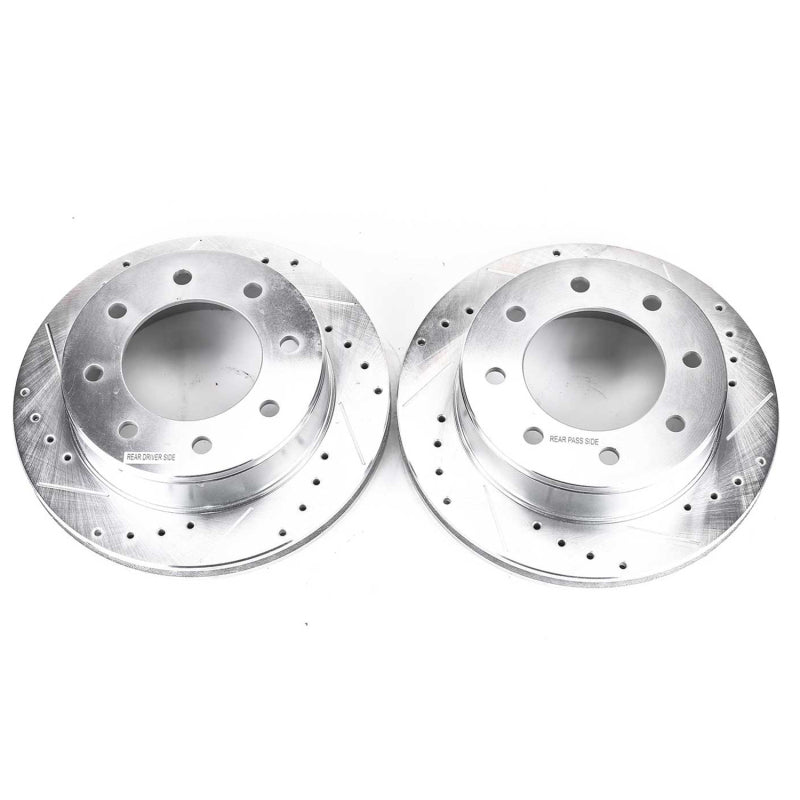 Power Stop 03-19 Chevrolet Express 2500 Rear Evolution Drilled & Slotted Rotors - Pair Secondary image