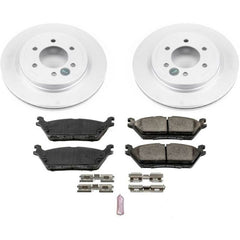 Power Stop 2018 Ford Expedition Rear Z17 Evolution Geomet Coated Brake Kit