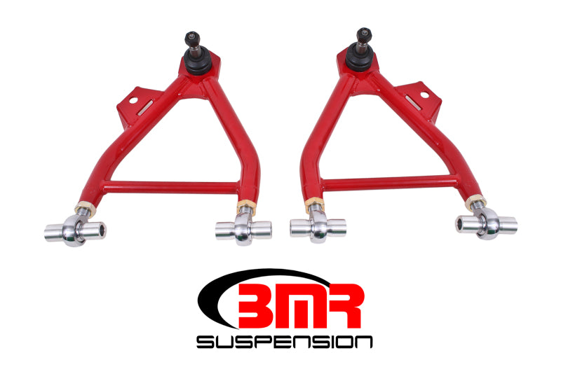 BMR 94-04 Mustang Lower A-Arms (Coilover Only) w/ Adj. Rod End and Tall Ball Joint - Red Main image