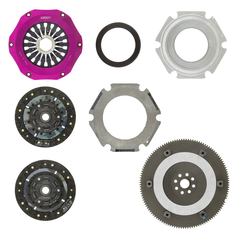 Exedy 04-17 Subaru WRX STI EJ255/EJ257 2.5L Twin-Organic Clutch Kit (view 2)