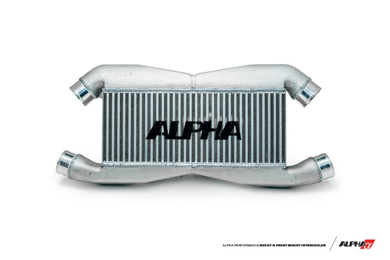 AMS Performance 2009+ Nissan R35 GT-R FMIC Kit w/ Logo - Stock Intercooler Pipe Kit Compatible (view 2)