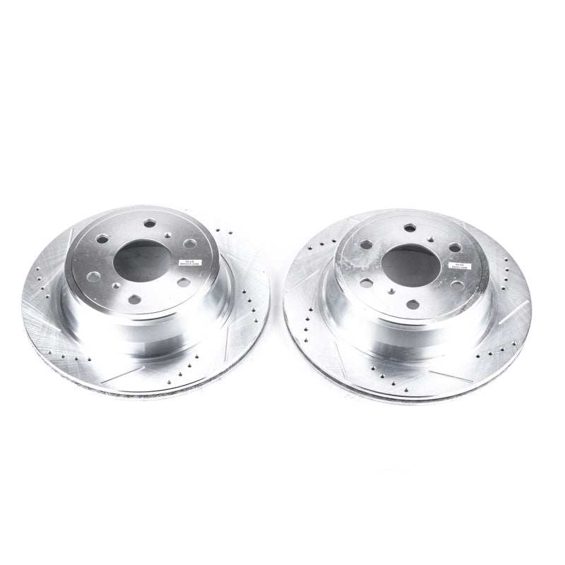 Power Stop 07-18 Chevrolet Silverado 1500 Rear Evolution Drilled & Slotted Rotors - Pair Secondary image