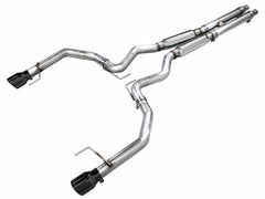 AWE 2024 Ford Mustang GT Fastback S650 RWD Track Edition Cat-Back Exhaust w/ Dual Diamond Black Tips