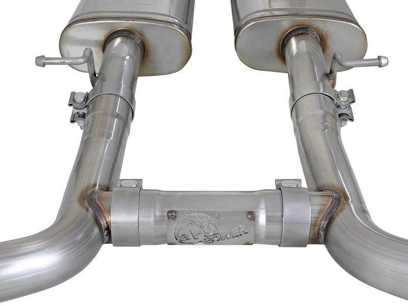 aFe MACH Force-Xp 2-1/2in 304 SS Cat-Back Exhaust 15-19 Dodge Challenger V6-3.6L - Raw Tip (view 7)