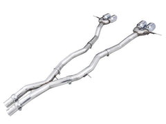 AWE Tuning Track Edition Cat-Back Exhaust for BMW G8X M3/M4 - Chrome Silver Tips