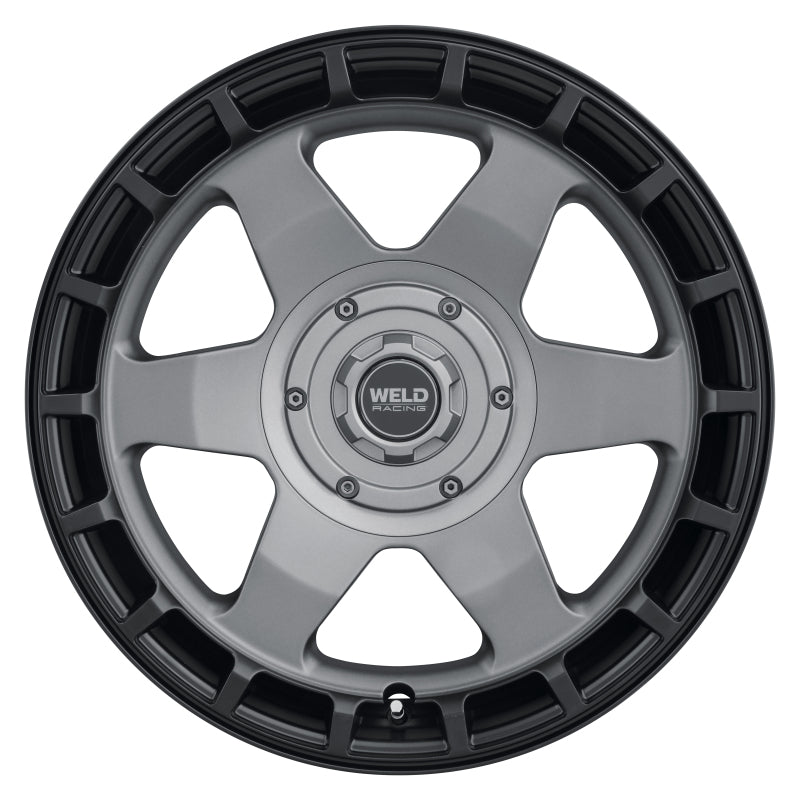 Weld Off-Road Ridge 20x9 - 8x165.1 BP - ET0 - 125.1mm CB - Satin Gunmetal Wheel (Black Ring) (view 3)
