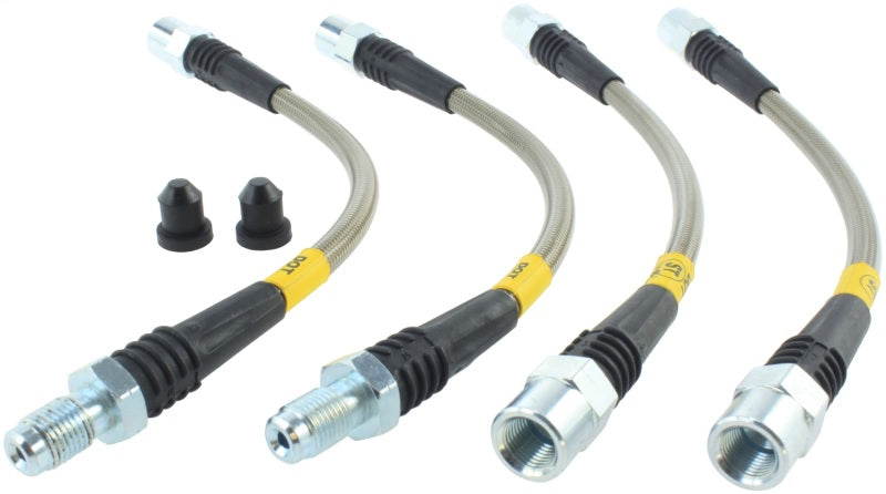 StopTech 87-91 BMW M3 / 89-4/91 325/328 Series (E30/E36) Rear Stainless Steel Brake Line Kit Main image
