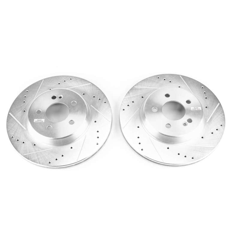 Power Stop 17-18 Mercedes-Benz C43 AMG Rear Evolution Drilled & Slotted Rotors - Pair (view 2)