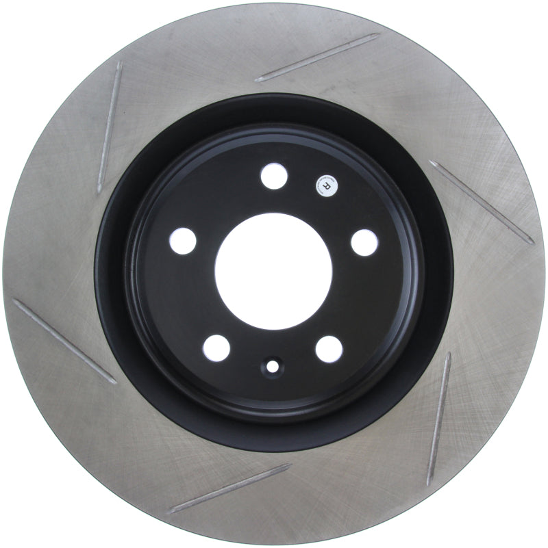 StopTech Power Slot 12-13 Audi A6 Quattro/11-12 A7 Quattro / 10-13 S4 Rear Right Slotted Rotor (view 9)