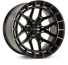 Vossen HFX-1 22x10 / 6x139.7 BP / ET-18 / 106.1 CB / Super Deep - Tinted Gloss Black Wheel