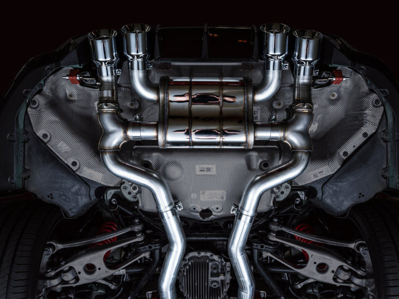AWE Tuning SwitchPath Cat-Back Exhaust for BMW G8X M3/M4 - Chrome Silver Tips (view 5)