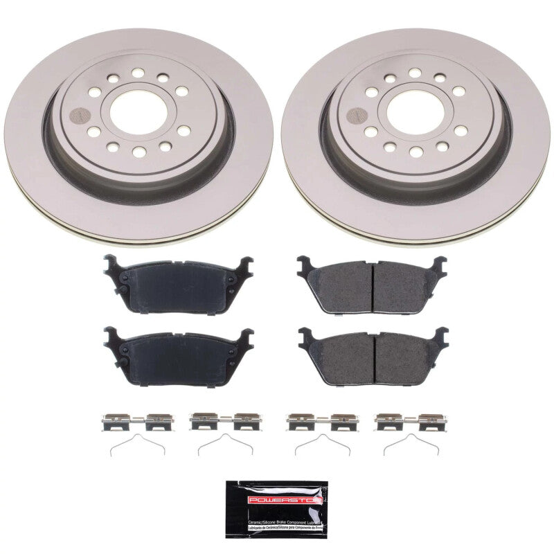 Power Stop 22-23 Jeep Grand Wagoneer Rear Z17 Coated Brake Kit Main image