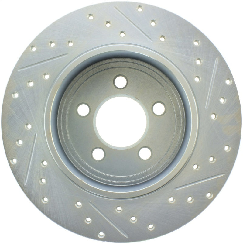 StopTech Select Sport 06-15 Dodge Charger/ 05-15 Chrysler 300 Slotted/Drilled Right Rear Brake Rotor (view 4)