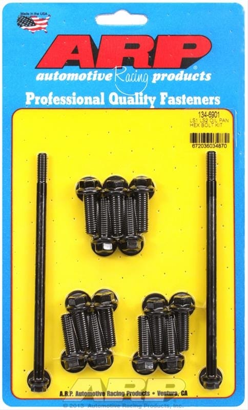 ARP HEX HEAD OIL PAN BOLT KIT - LS - BLACK OXIDE - 134-6901 Secondary image