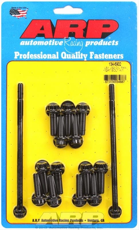 ARP 12-POINT OIL PAN BOLT KIT - LS - BLACK OXIDE - 134-6902 Secondary image