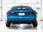 AWE Tuning Audi B9.5 RS 5 Coupe Non-Resonated Touring Edition Exhaust - RS-Style Diamond Black Tips (view 4)