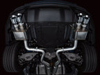 AWE 2024 Ford Mustang GT Fastback S650 RWD SwitchPath Cat-Back Exhaust w/ Quad Chrome Silver Tips (view 10)
