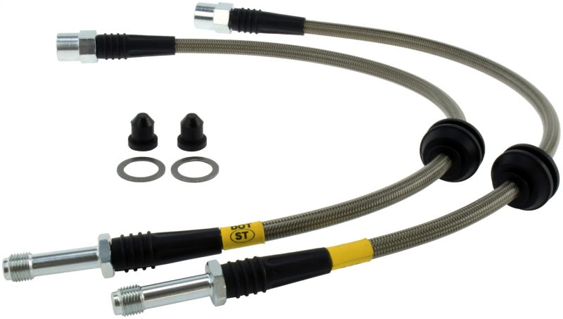 StopTech 09 Audi A4 Sedan / 08-10 A5-S5 Rear Stainless Steel Brake Line Kit Main image
