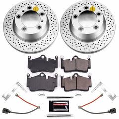 Power Stop 17-18 Porsche 718 Boxster Rear Z23 Evolution Sport Coated Brake Kit