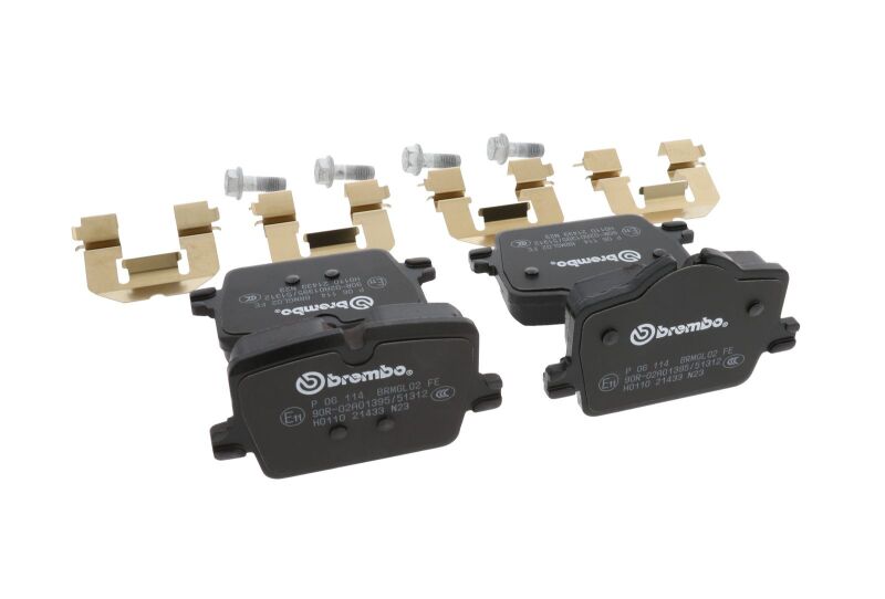 Brembo OE 2022 BMW i4/19-22 Z4/20-22 Toyota GR Supra PRIME Low-Met Brake Pad - Rear (view 21)