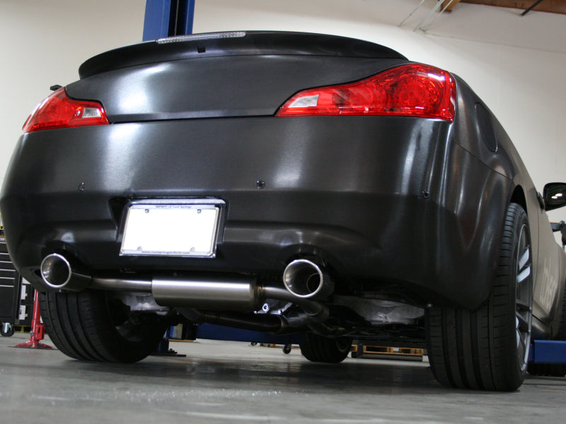 aFe Takeda 2-1/2in 304SS Cat-Back Exhaust Infiniti G37 08-13/Q60 14-15 V6-3.7 w/ Polished Tips (view 2)