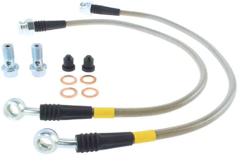 StopTech 97-04 Chevrolet Corvette Stainless Steel Rear Brake Line Kit Main image