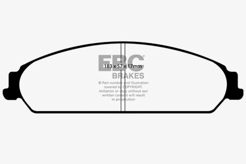 EBC 05-10 Chrysler 300C 5.7 Bluestuff Front Brake Pads (view 4)