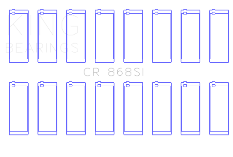 King Engine Bearings Ford 281CI/302CI/330CI 4.6L/5.0L/5.4L V8 Rod Bearing Set - Size STD (view 3)