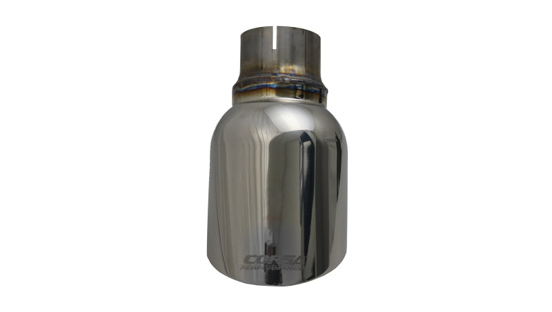 Corsa Single Universal 2.5in Inlet / 4.5in Outlet Polished Pro-Series Tip Kit (view 2)