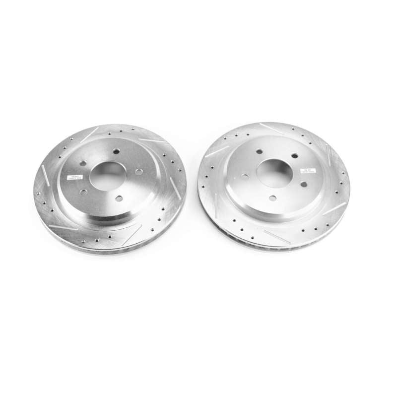 Power Stop 04-09 Cadillac XLR Rear Evolution Drilled & Slotted Rotors - Pair (view 2)