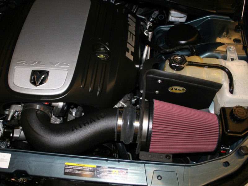 Airaid 06-10 Charger / 05-08 Magnum 5.7/6.1L Hemi CAD Intake System w/ Tube (Dry / Red Media) (view 2)