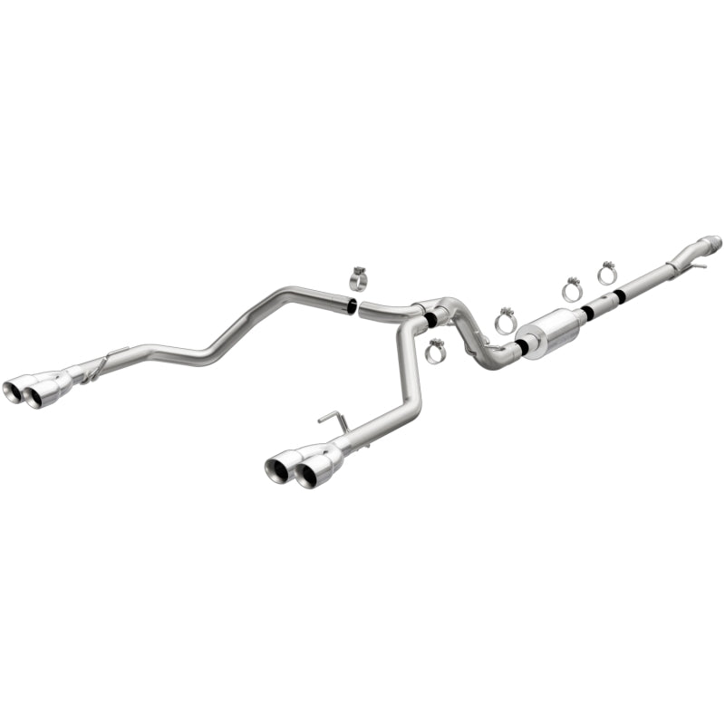 MagnaFlow 2019 Chevy Silverado 1500 V8 5.3L Street Series Quad Split Rear Exhaust w/ Polished Tips Secondary image