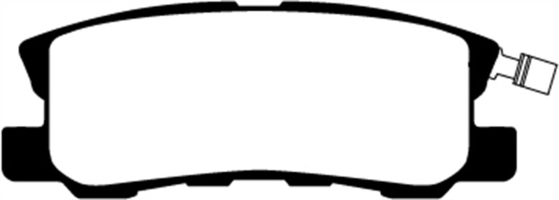 EBC 11-14 Chrysler 200 3.6 Greenstuff Rear Brake Pads (view 9)