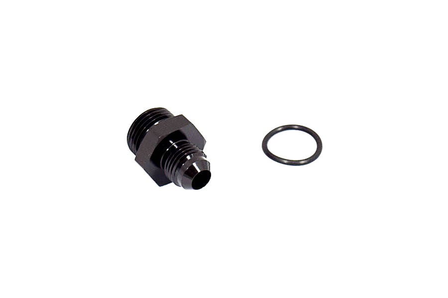 BTR AN FITTINGS - AN TO ORB ADAPTER - 8 ORB TO -6AN - BLACK - ADPT-02-004