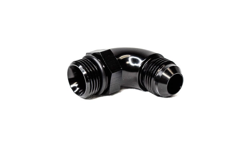 BTR AN FITTING - AN TO ORB ADAPTER - 10 ORB TO 10AN - 90° - BLACK - ADPT-02-009-90