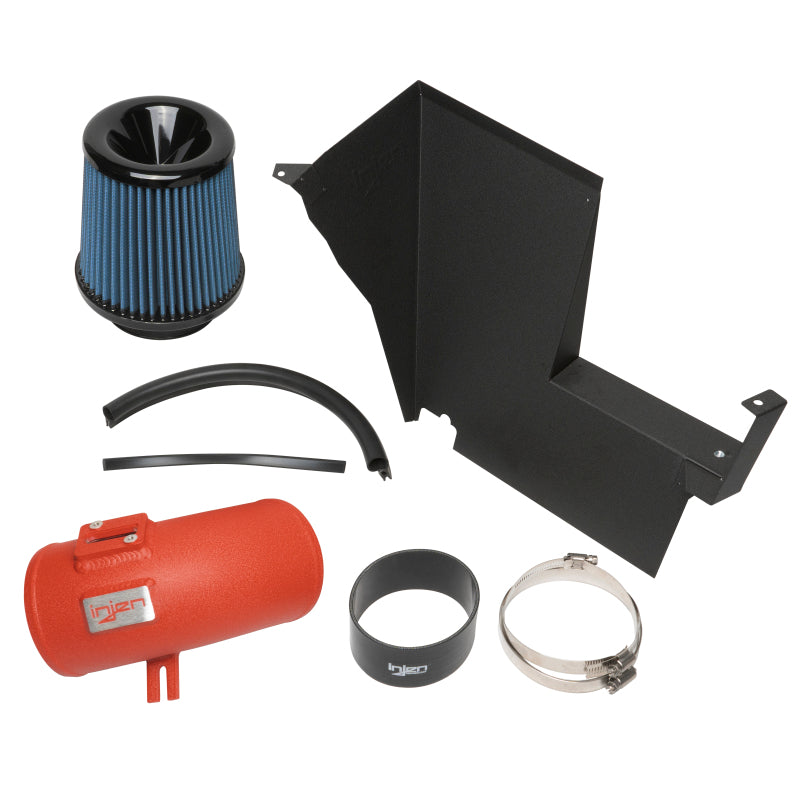 Injen 2020 BMW M340i SP Short Ram Air Intake System Wrinkle Red Finish (view 5)