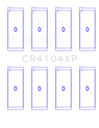 King Engine Bearings Audi/VW 83-03 1.6L/1.8L/2.0L Performance Rod Bearing Set - Size +0.25mm (view 2)