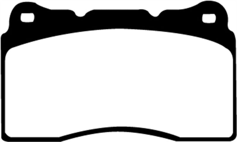 EBC 17-21 Honda Civic Type-R (FK8) Yellowstuff Front Brake Pads (view 5)
