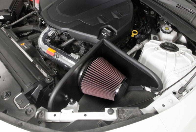 K&N 16-17 Chevy Camaro 3.6L Silver Typhoon Short Ram Intake (view 5)