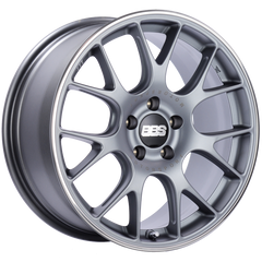 BBS CH-R 18x9 5x120 ET44 Brilliant Silver Polished Rim Protector Wheel -82mm PFS/Clip Required