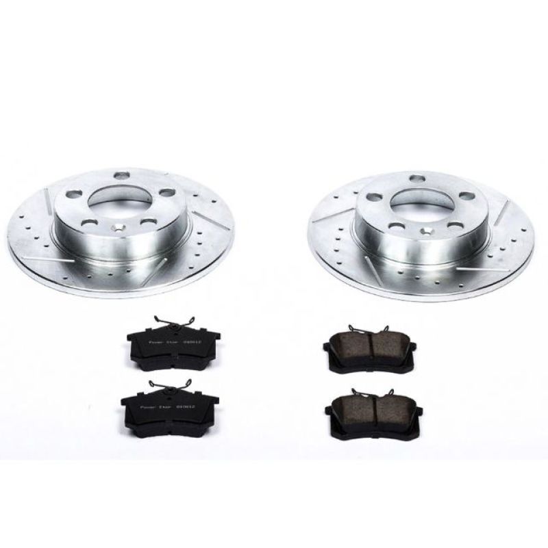Power Stop 99-06 Audi TT Rear Z23 Evolution Sport Brake Kit Main image