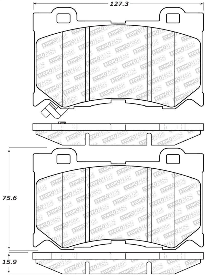 StopTech Street Select Brake Pads - Front Main image