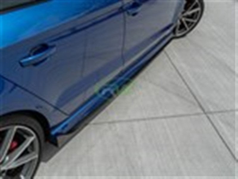 Audi 8v A3 S3 RS3 CF Side Skirt Extensions
