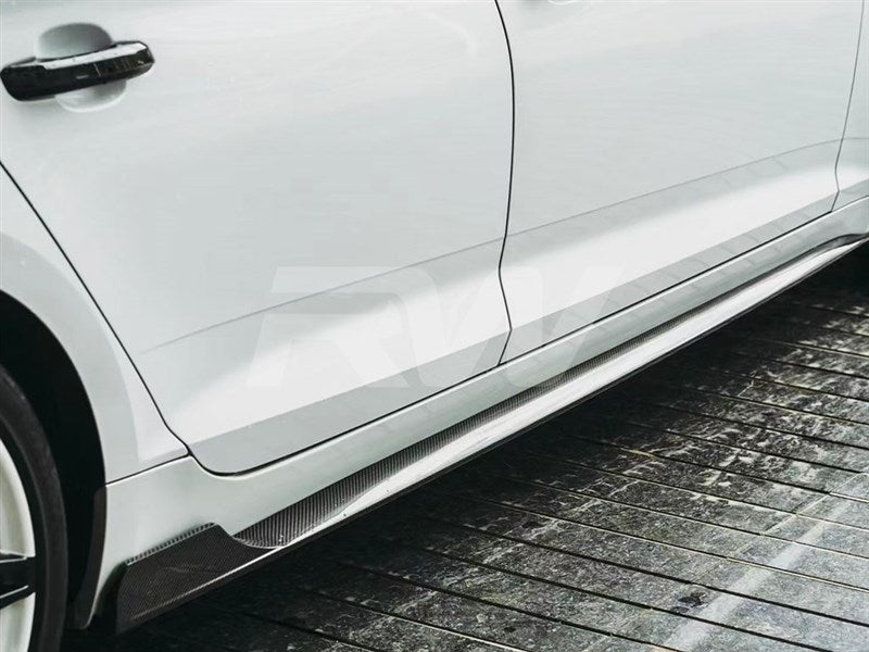 Audi A5 S5 Sedan Facelift CF Side Skirt Extensions Main image