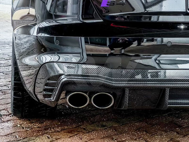 Audi B9 S4 Carbon Fiber Rear Diffuser 20-22 Secondary image