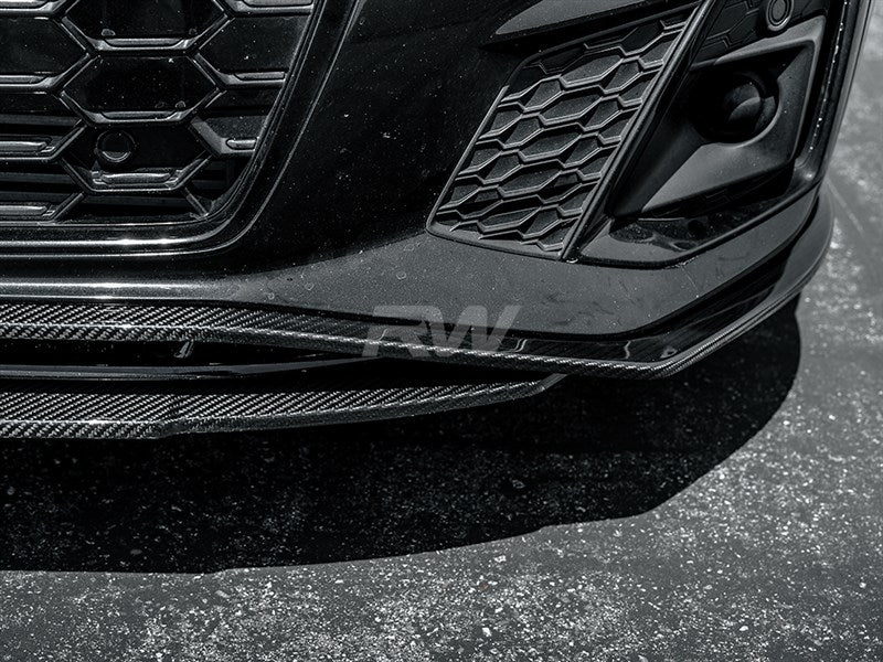 Audi A5 S-Line S5 Carbon Fiber Front Lip Spoiler