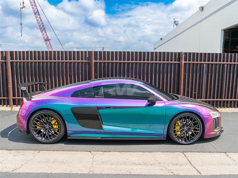 Audi R8 4S Carbon Fiber Side Skirt Extensions